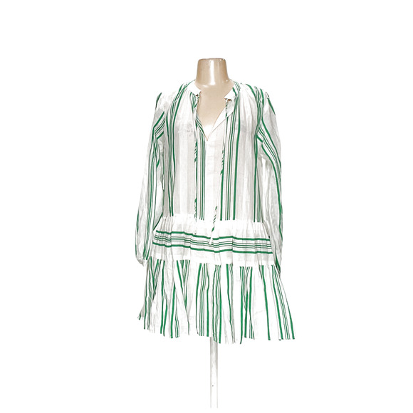 ASOS Women's White Striped Wrap Dress Size 4 - Picture 1 of 4
